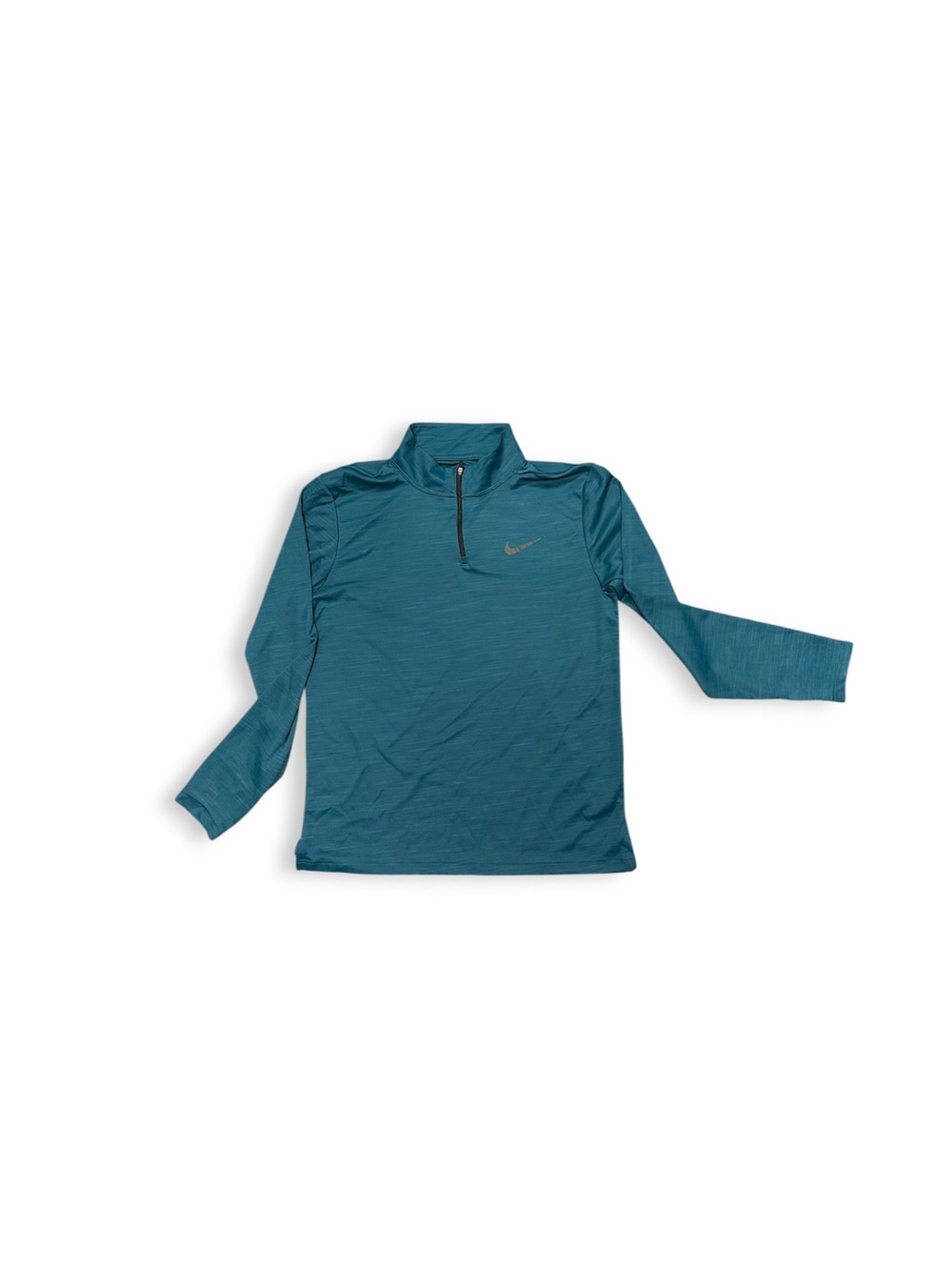 Nike Dri-FIT Men's Teal 1/4 Zip Pullover Long Sleeve Athletic Top Size M